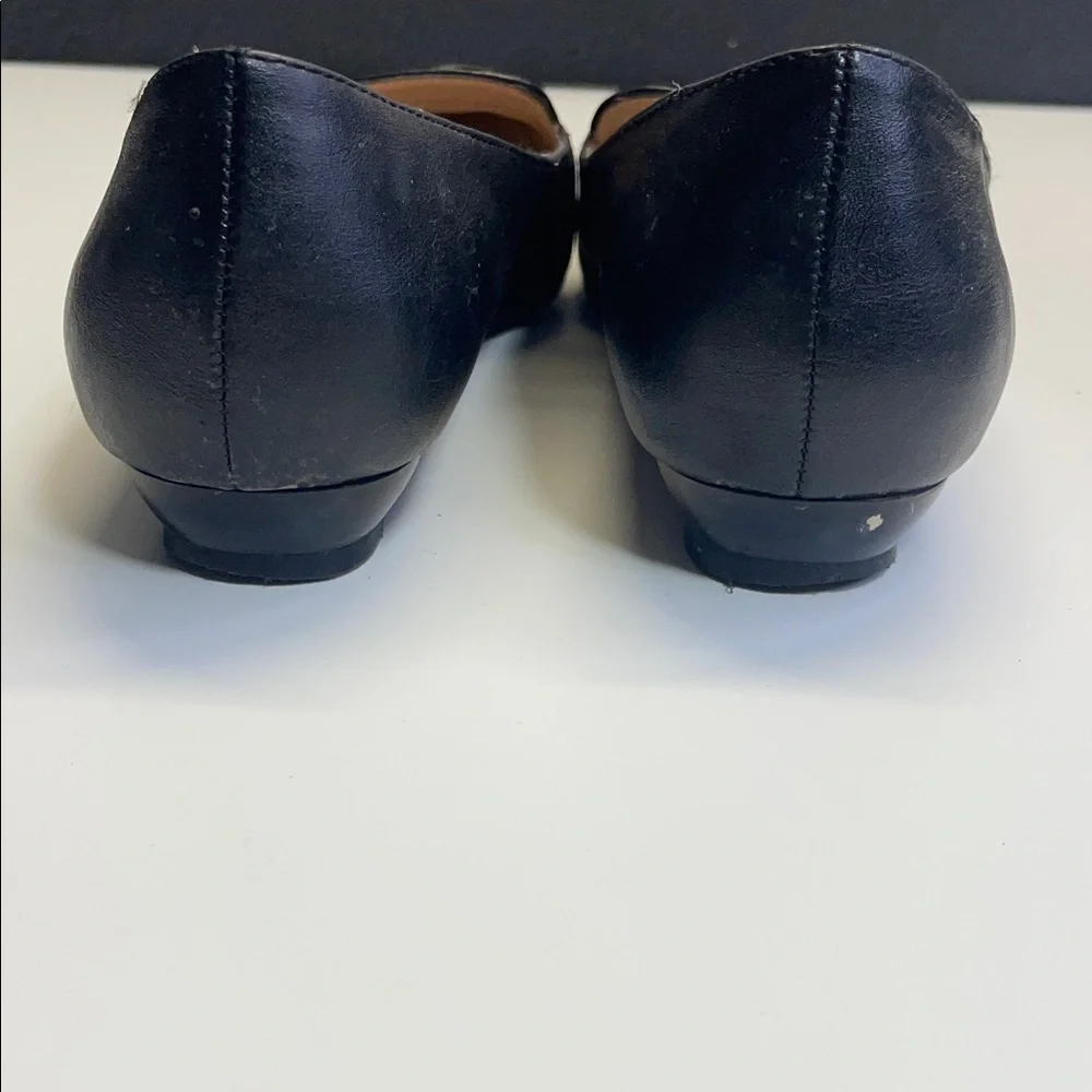 Andrew‎ Geller Black Croc-Patterned Loafers